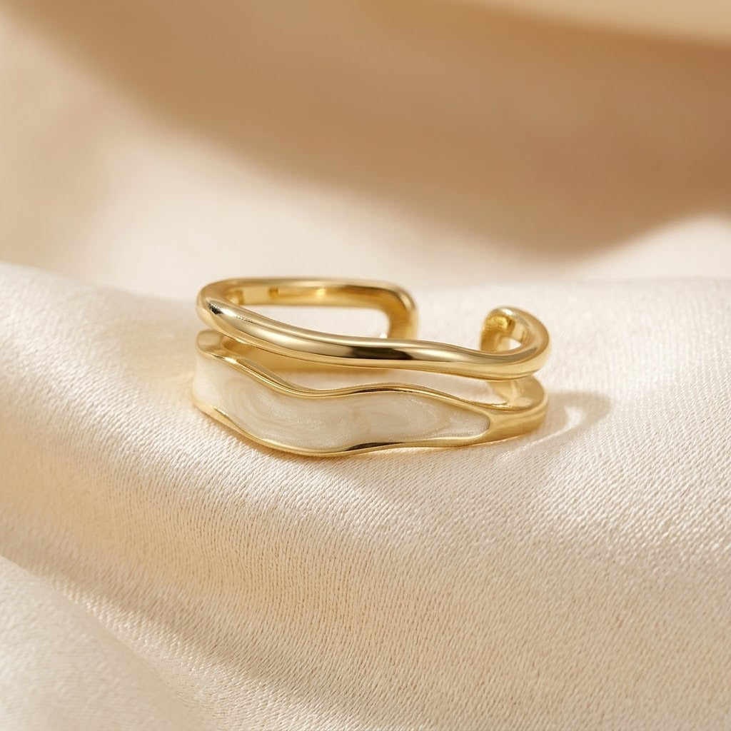 Gold Sculptural Wrap Ring by Rose & Oliver - product image 1