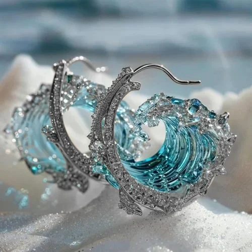 Ocean's Oath Earrings by Rose & Oliver - product image 2