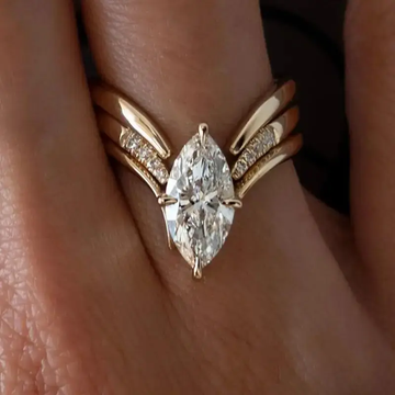 Drop Crown Gold Ring by Rose & Oliver - product image 1