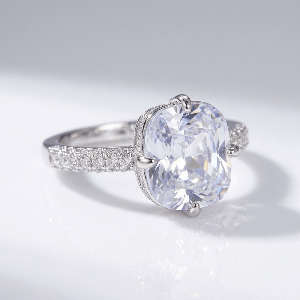 Oval Zirconia White Gold Elegant Ring by Rose & Oliver - product image 1