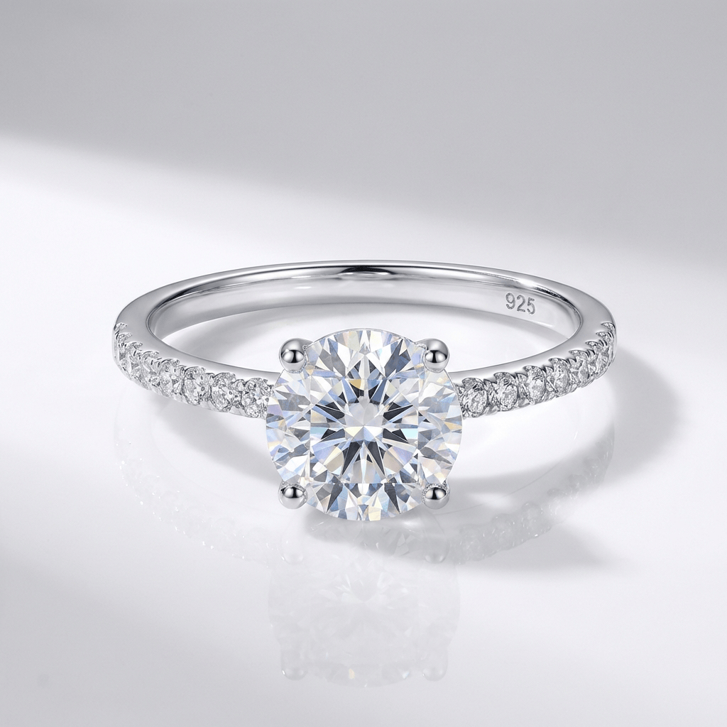 Classic Round Zirconia Silver Ring by Rose & Oliver - product image 1