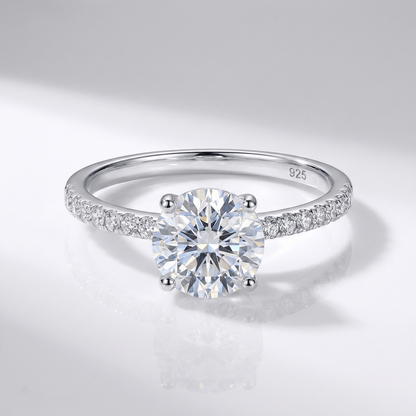 Classic Round Zirconia Silver Ring by Rose & Oliver - product image 1