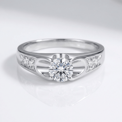 Classic Rose Gold Zirconia Solitaire Ring by Rose & Oliver - product image 3