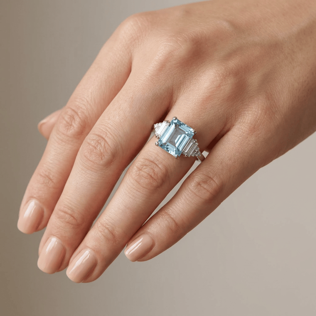 Silver Diamond Trio Ring by Rose & Oliver - product image 6