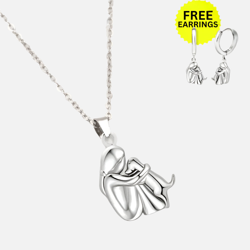 Wynter™ - Hug Pendant with Matching Earrings by Rose & Oliver - product image 2