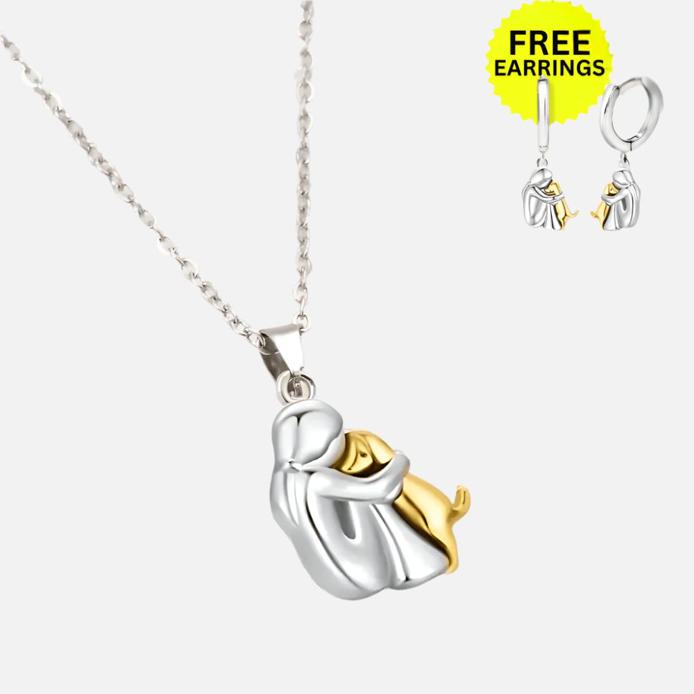Wynter™ - Hug Pendant with Matching Earrings by Rose & Oliver - product image 1