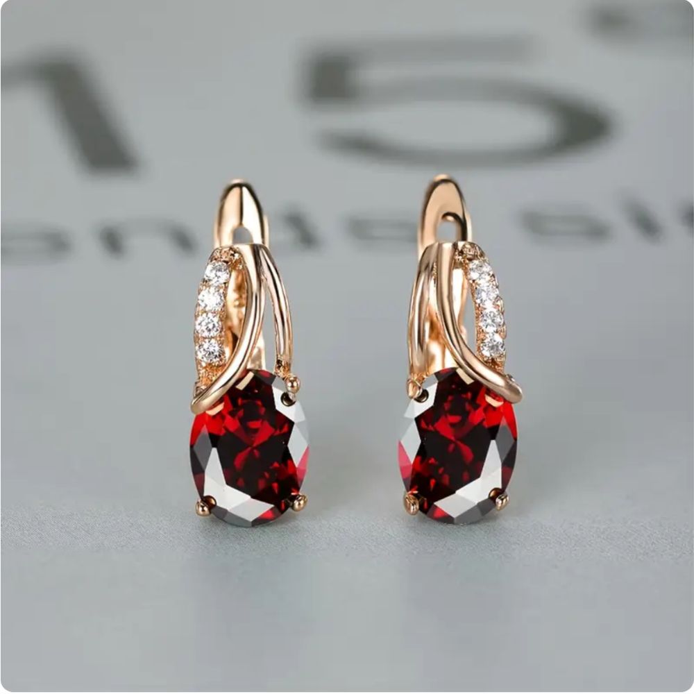 Veressa Ruberine Earrings by Rose & Oliver - product image 1