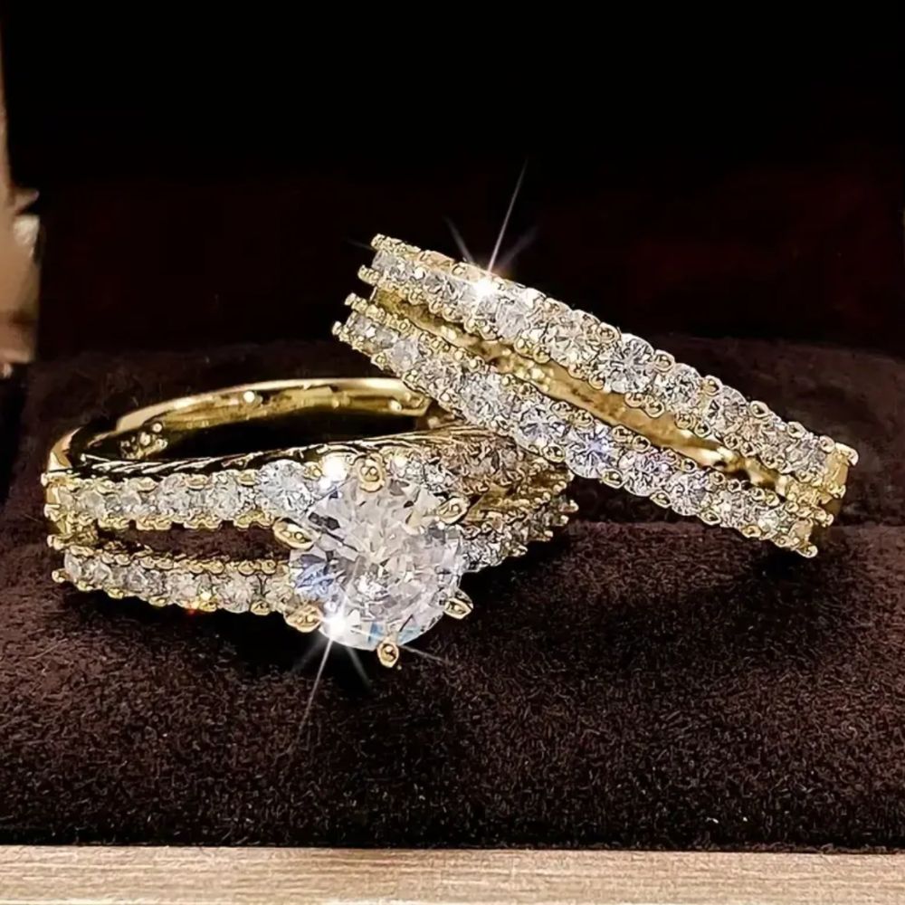 Eternal Radiance Diamond Ring Set by Rose & Oliver - product image 1