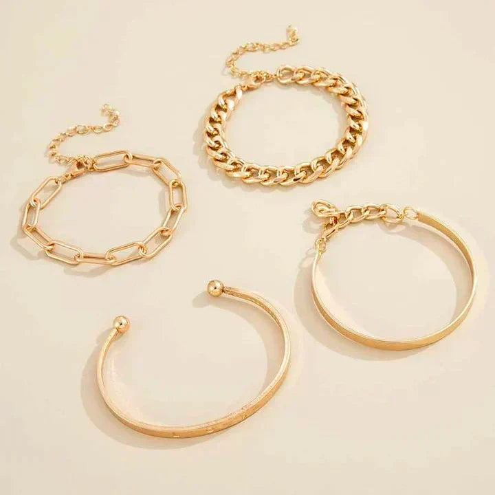 Elan Mercer Bracelet Set | White Gold by Rose & Oliver - product image 3
