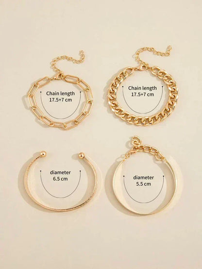 Elan Mercer Bracelet Set | White Gold by Rose & Oliver - product image 5